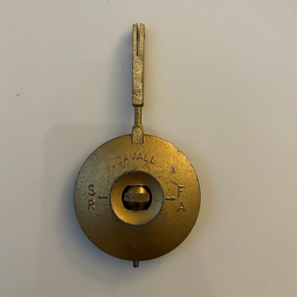 Vintage Brass Clock Pendulum – "Davall" Marked, 60g, 88mm Length, 3.5mm Square Rod - Image 2