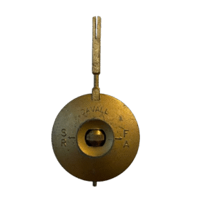 Vintage Brass Clock Pendulum – "Davall" Marked, 60g, 88mm Length, 3.5mm Square Rod