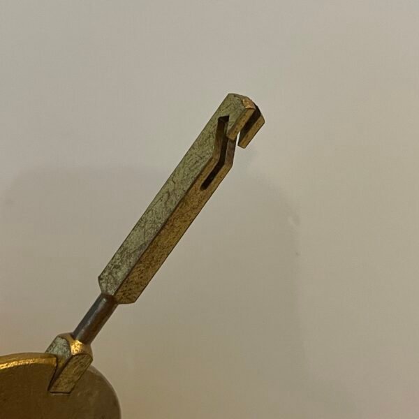Vintage Brass Clock Pendulum – "Davall" Marked, 60g, 88mm Length, 3.5mm Square Rod - Image 4