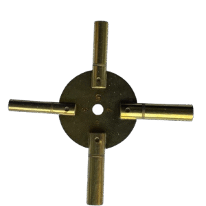 ODD Universal Clock Winding Keys Four-Pronged Brass (5-11)