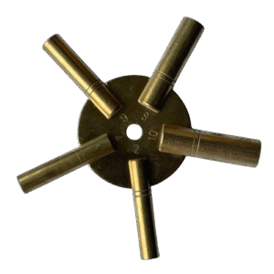 EVEN Universal Clock Winding Keys Five-Pronged Brass (2-10)