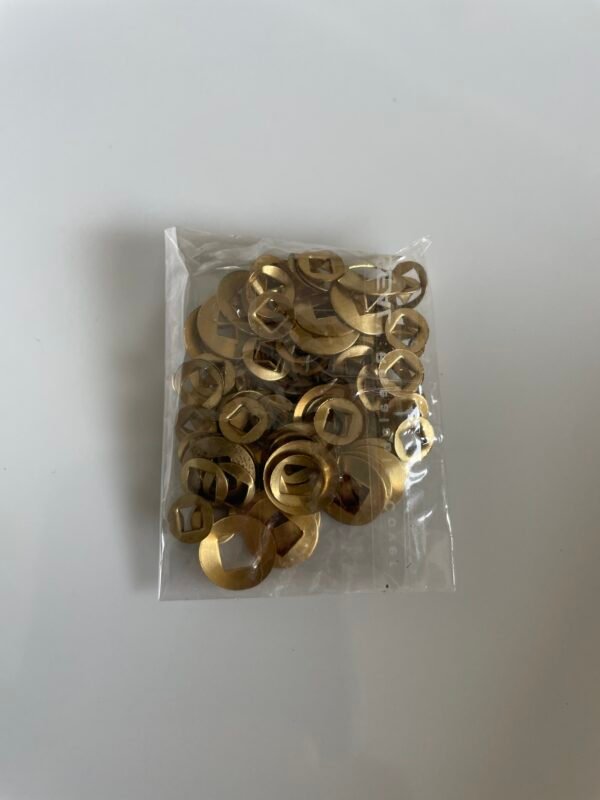 Brass Washers with Square Holes, W-2 - Image 2