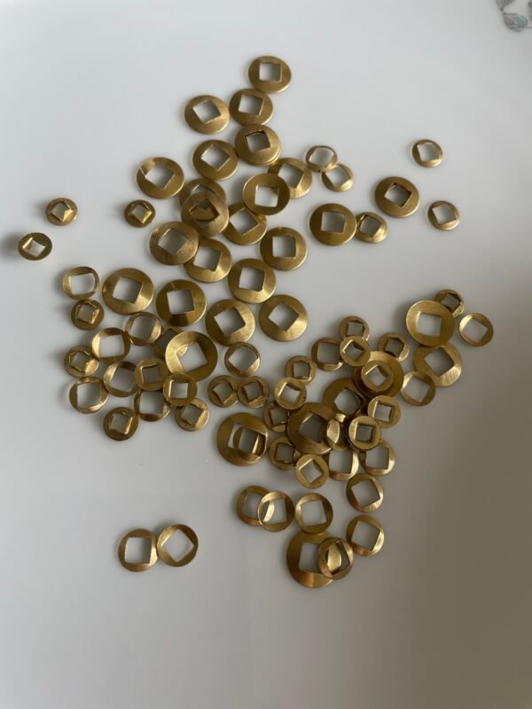 Brass Washers with Square Holes, W-2 - Image 3