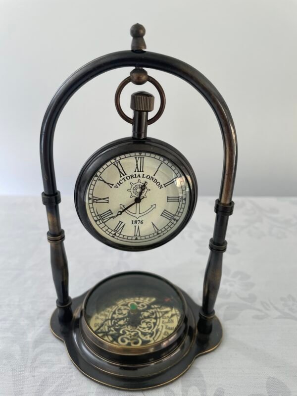 Maritime Compass Antique Style Victoria Desk/Table Clocks, Four Styles - Image 16