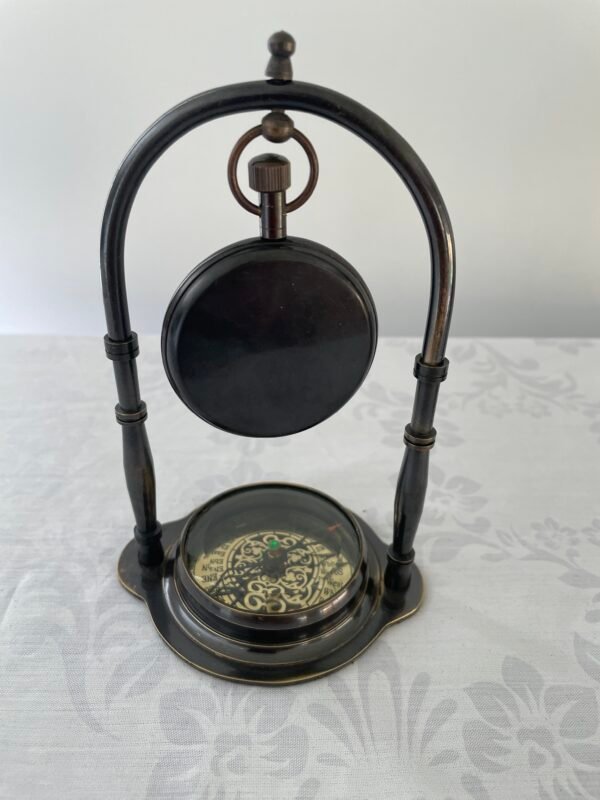 Maritime Compass Antique Style Victoria Desk/Table Clocks, Four Styles - Image 5