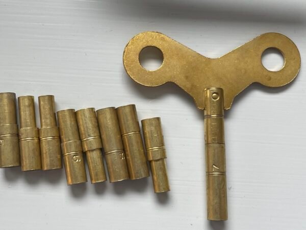 SET of Universal Brass 18 Piece Clock Winding Key Set , 000-15, KS - Image 5