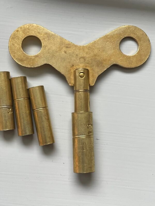 SET of Universal Brass 18 Piece Clock Winding Key Set , 000-15, KS - Image 6