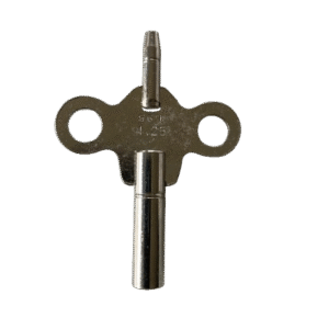 NINE Different Sizes of Double END Nickelled Clock KEY, Size: 1.95mm No.4-12
