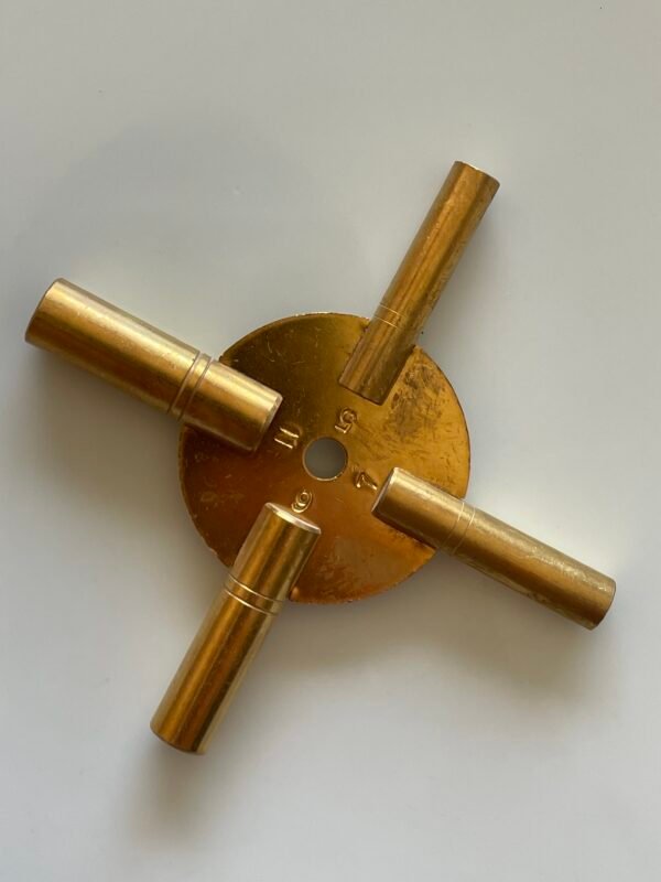 ODD Universal Clock Winding Keys Four-Pronged Brass (5-11) - Image 2