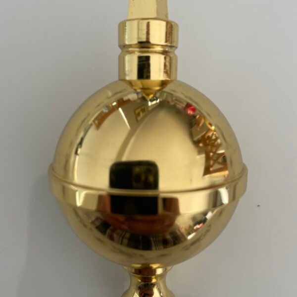 Brass Ball Tower Spire Finial For Long Case Clocks – 4-1/2" - Image 5