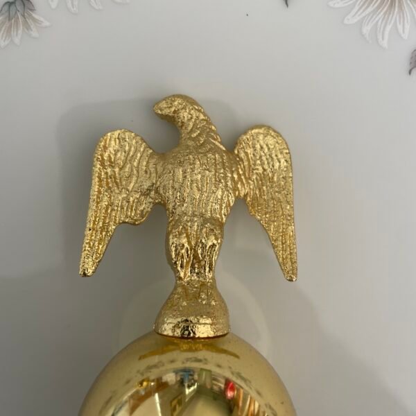 Brass Ball Eagle Spire Finial – 4-1/2" for Grandfather & Grandmother Clocks - Image 4