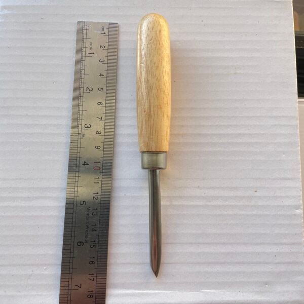 Curved Burnisher with Wooden Handle – Precision Tool for Clockmakers & Horologists - Image 2