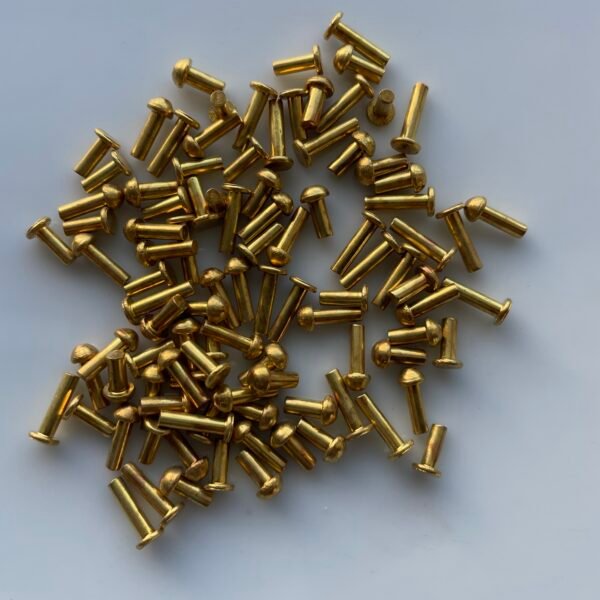 Brass Rivets for Wall Clocks – Assorted Pack of 100 pcs (4 Sizes & Shapes) - Image 3