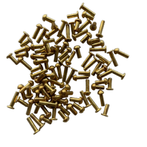Brass Rivets for Wall Clocks – Assorted Pack of 100 pcs (4 Sizes & Shapes)