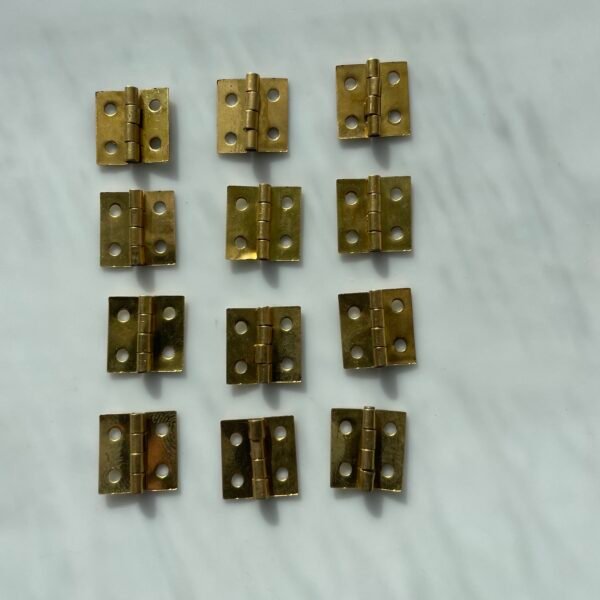 Brass Clock Hinges – 1/2" | Pack of 12 pcs - Image 2