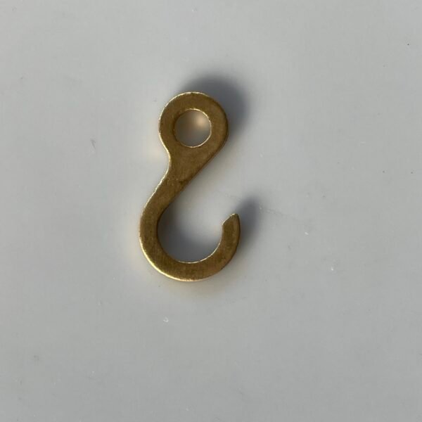 Long Case Brass Chain End Hook – 27mm Long - Image 3