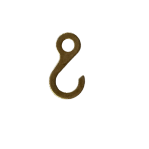 Long Case Brass Chain End Hook – 27mm Long