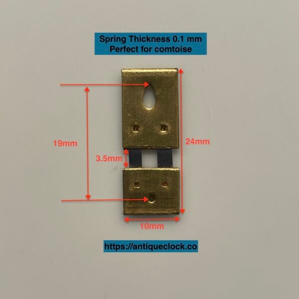 German-Made Antique Mantel Clock Suspension Spring – FOR COMTOISE, Type-E - Image 2