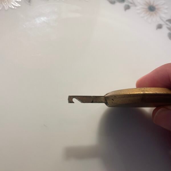 Antique Brass Pendulum for Mantel or Bracket Clock – 80mm Length | 43mm Bob | 120g Weight - Image 2