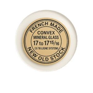 Vintage French-Made Convex Mineral Glass for Hunter Pocket Watches Size Range: 17 to 17-15/16