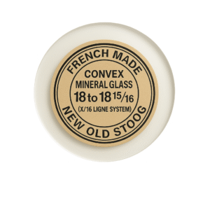 Vintage French-Made Convex Mineral Glass for Hunter Pocket Watches Size Range: 18 to 18-15/16