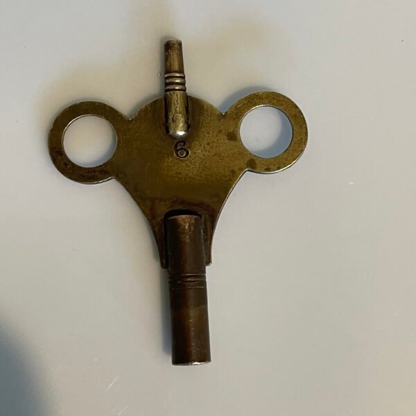 Original Vintage Double End American Clock Key-3.5mm x 3.5mm, No.6 - Image 2