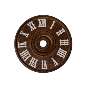 German Made Wooden Cuckoo Clock Dial – White Painted Numbers – 6 Size Options