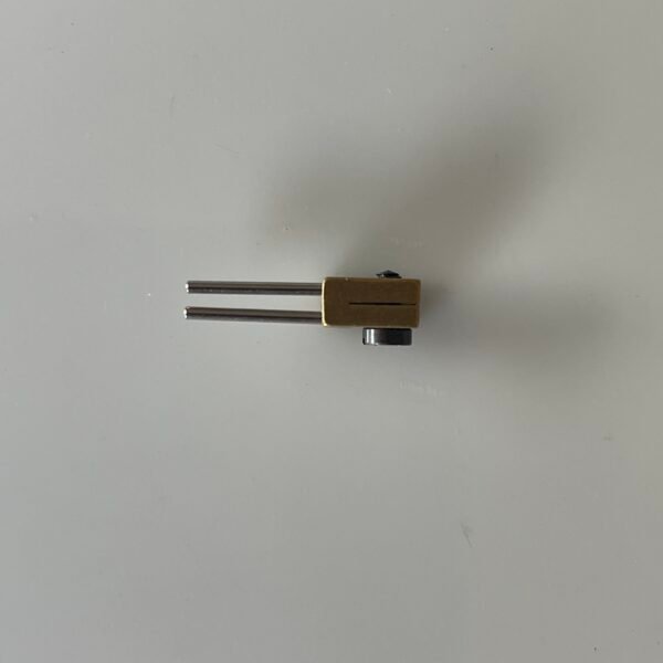 Anniversary (400 Day) Clock Suspension Spring Fitting – Two Pin Fork, 16mm Length - Image 2