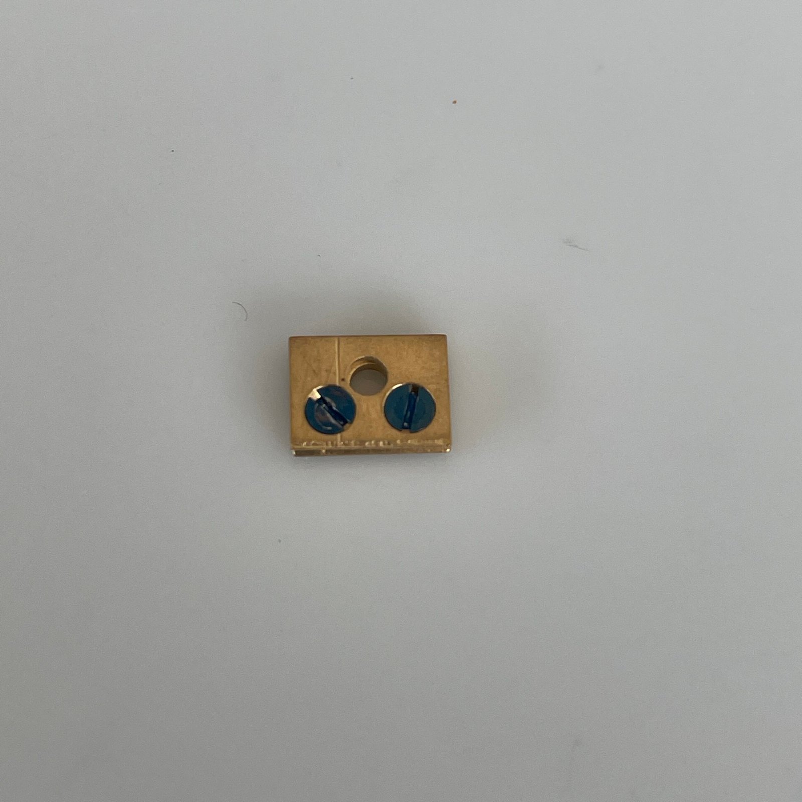 Anniversary (400 Day) Clock Suspension Spring Fitting–Top Block with Hole 6.0 x 5.0mm - Image 2