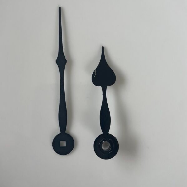 Mechanical Replacement Clock Hands–Spade Style–3-1/2" Minute Hand with Square Hole - Image 2