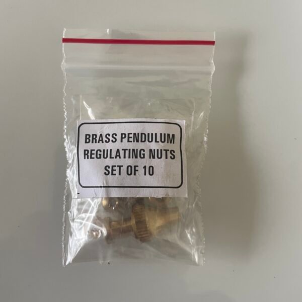 10pc Clock Pendulum Rating Nut Set – Brass Regulating Nuts for Larger Mechanical Clocks - Image 3