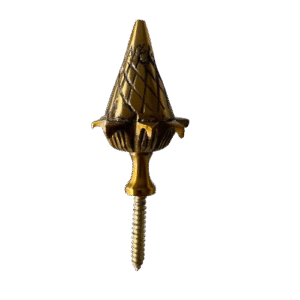 Small Solid Brass Acorn Ball Spire Finial–55mm Heights