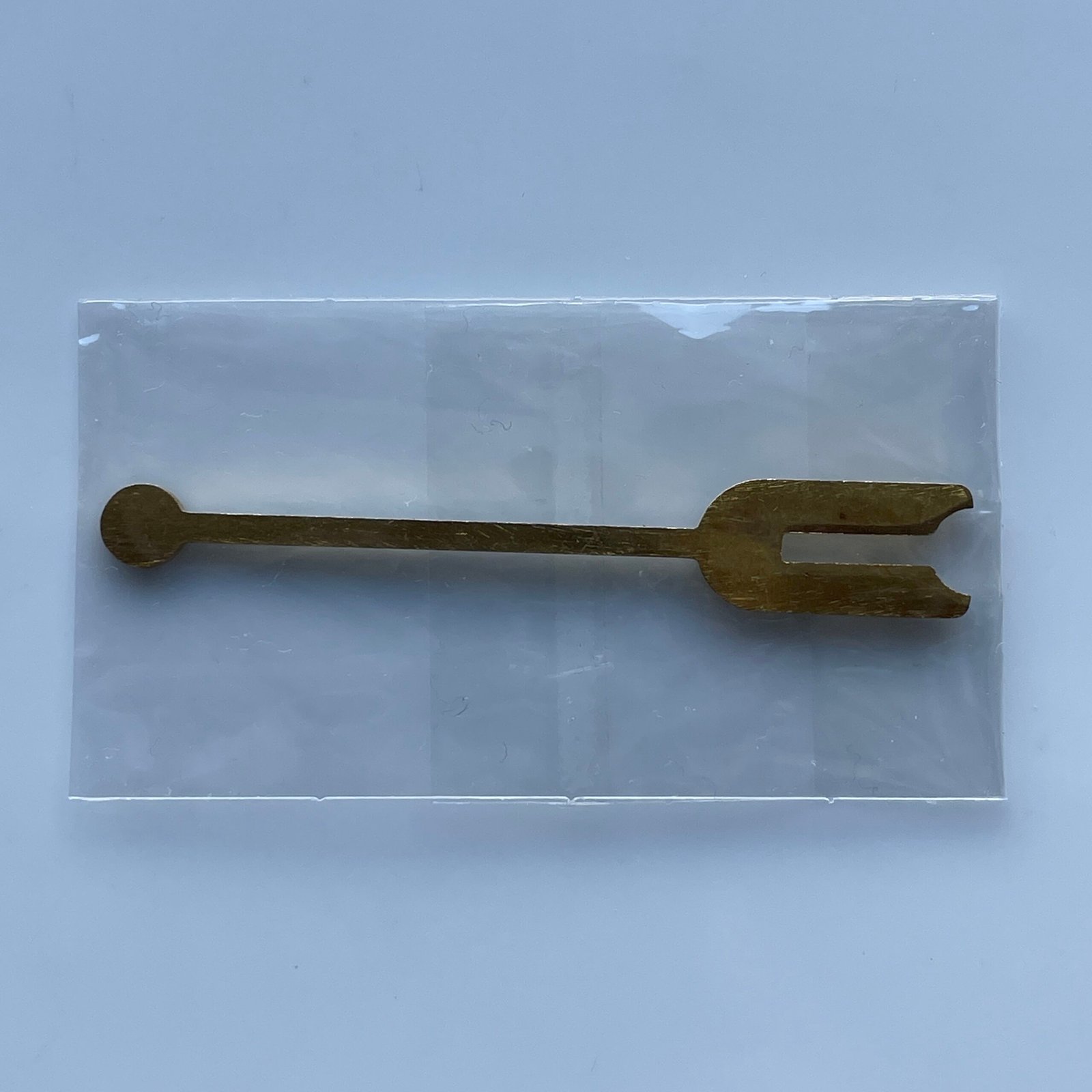 French Clock – Crutch Blank (Pressed Brass, 66mm) - Image 3