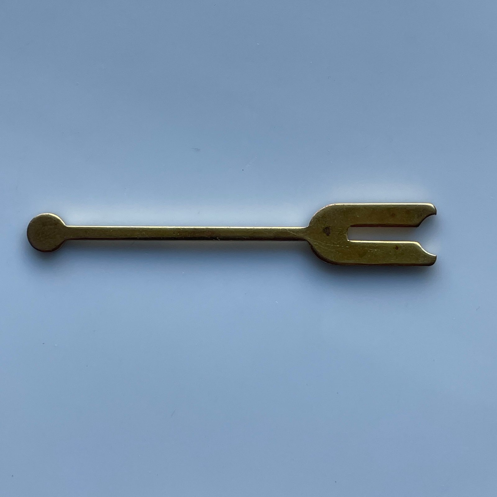 French Clock – Crutch Blank (Pressed Brass, 66mm) - Image 2