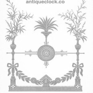 Door Decal Rub-Off Transfer for Kitchen Clock Glass, Gold or Silver