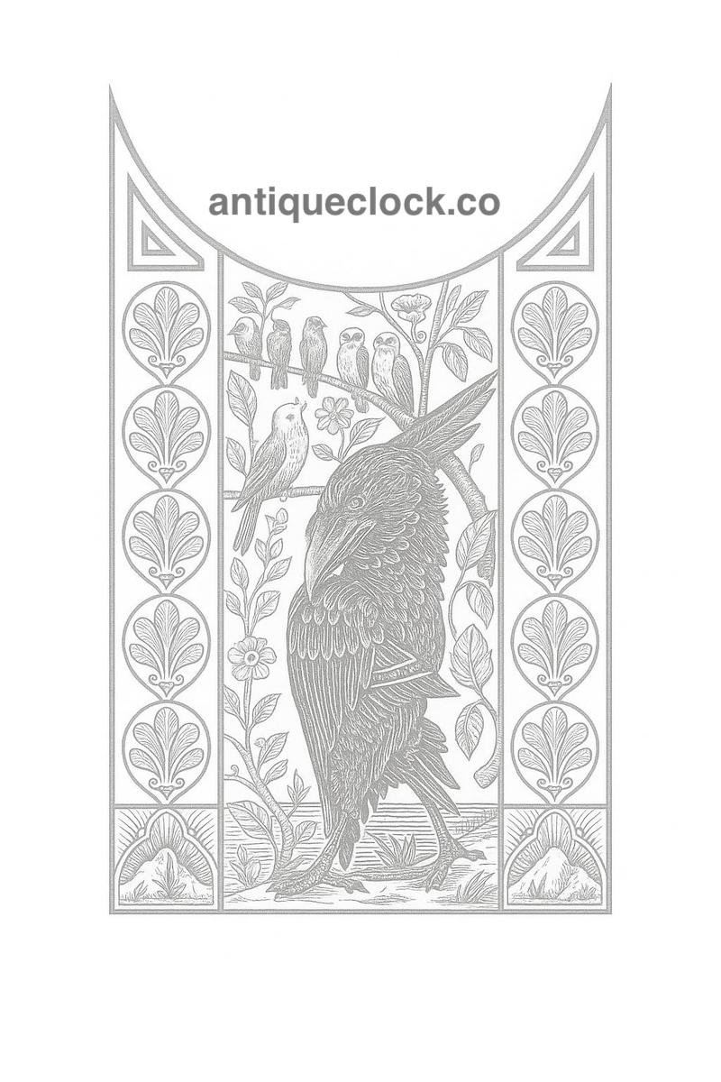 Door Decal Rub-Off Transfer for Kitchen Clock Glass, Gold or Silver - Image 2