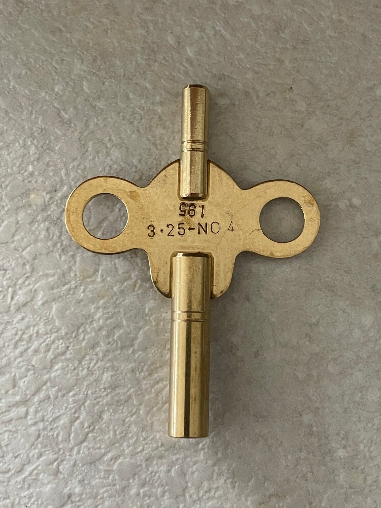 NINE Different Sizes of Double END Brass Clock KEY, Size: 1.95mm No.4-12 - Image 2