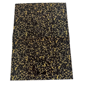 Cuckoo Bellows Cover Sticker Paper – A4 Marble Yellow & Black
