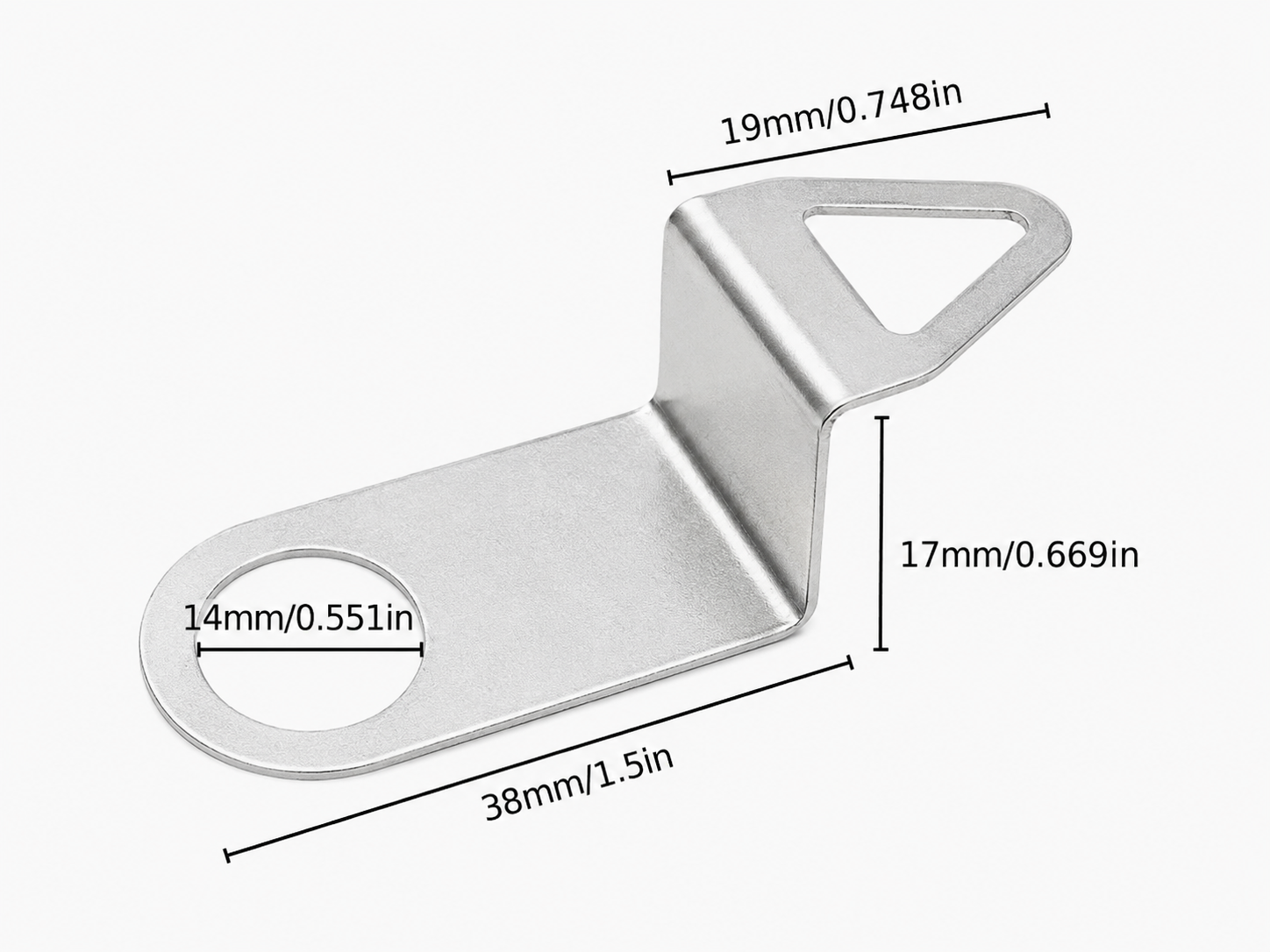 Quartz Clock Movement Hanging Hook / Metal Wall Hanger - Image 2