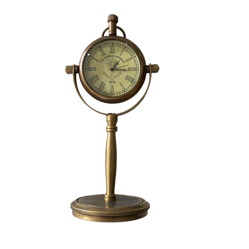 Maritime Compass Antique Style Victoria Desk/Table Clock, Style-E