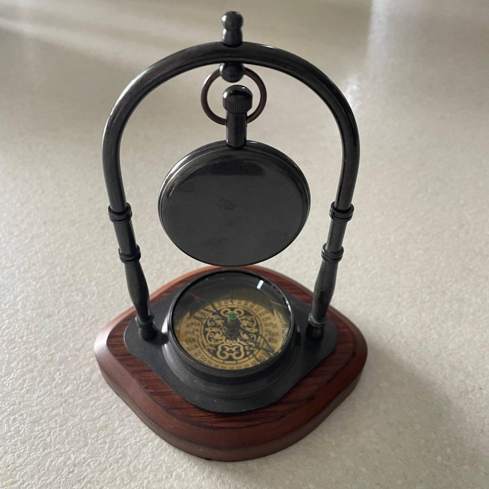 Maritime Compass Antique Style Victoria Desk/Table Clock, Style-C - Image 4