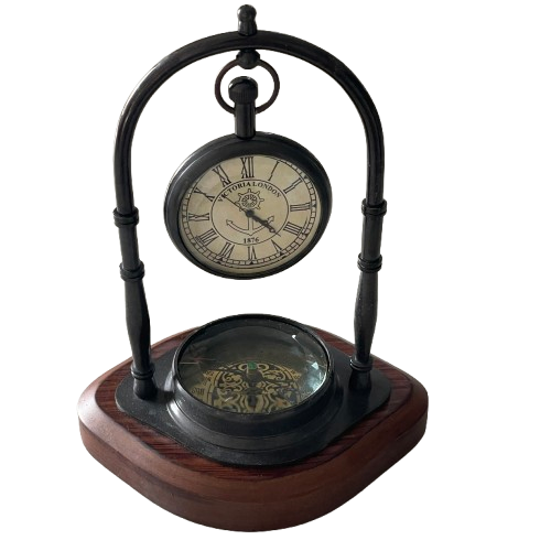 Maritime Compass Antique Style Victoria Desk/Table Clock, Style-C