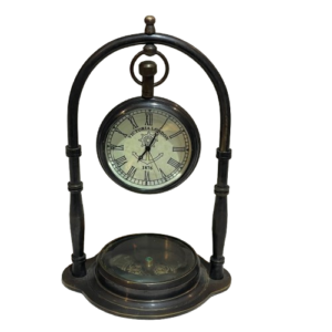 Maritime Compass Antique Style Victoria Desk/Table Clock, Style-A