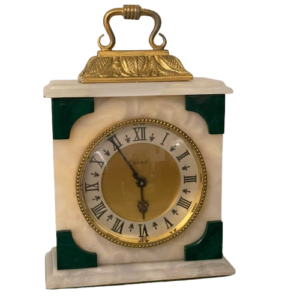Vintage Swiss Elsinor 8 Day Onyx Mantel Clock – LeCoultre Cal. 222