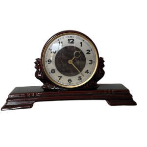 German Art Deco Mantel Clock – Porcelain Mechanical Clock c.1930s