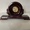 German Art Deco Mantel Clock with porcelain case and mechanical movement